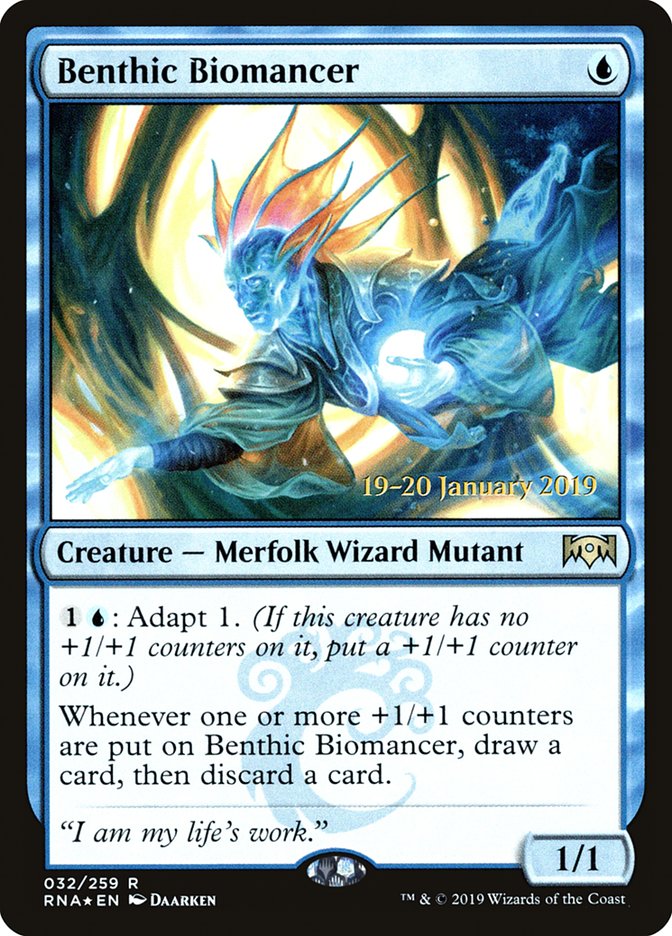 Benthic Biomancer [Ravnica Allegiance Prerelease Promos] | RetroPlay Games