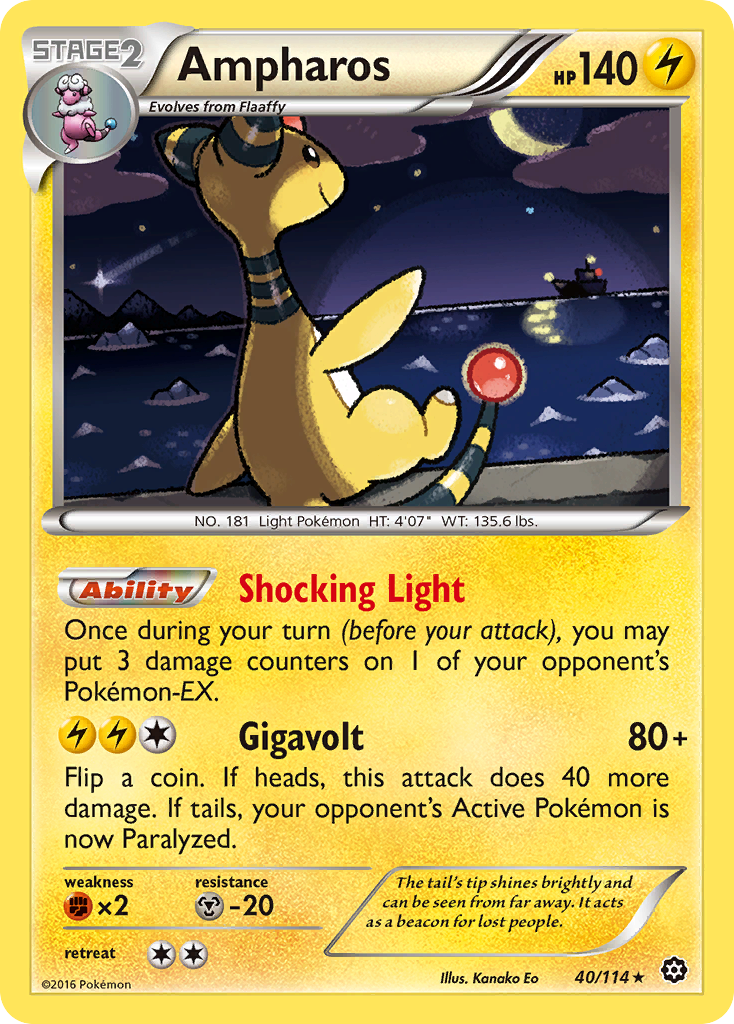 Ampharos (40/114) [XY: Steam Siege] | RetroPlay Games