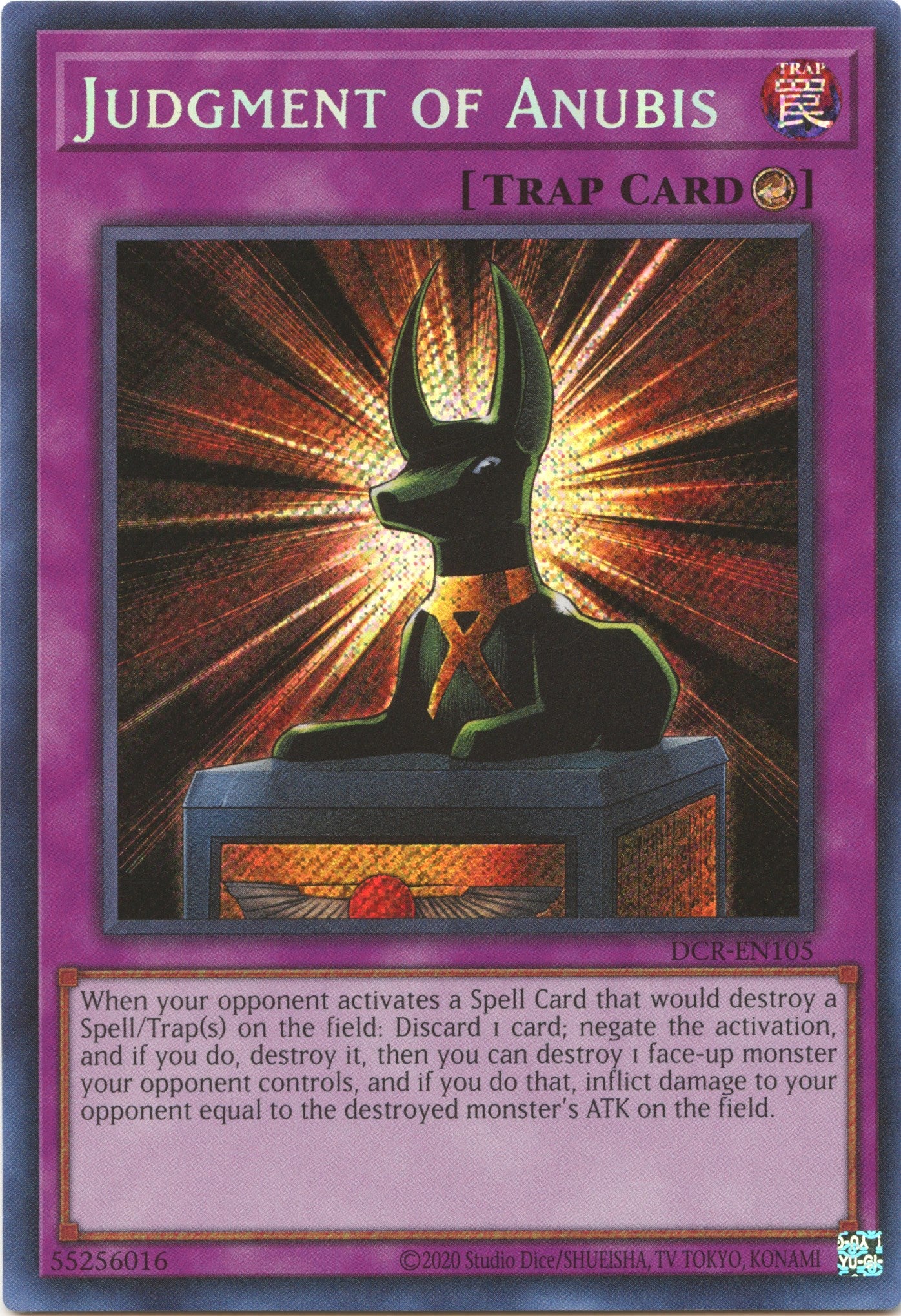 Judgment of Anubis (25th Anniversary) [DCR-EN105] Secret Rare | RetroPlay Games