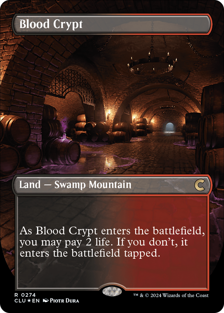 Blood Crypt (Borderless) [Ravnica: Clue Edition] | RetroPlay Games