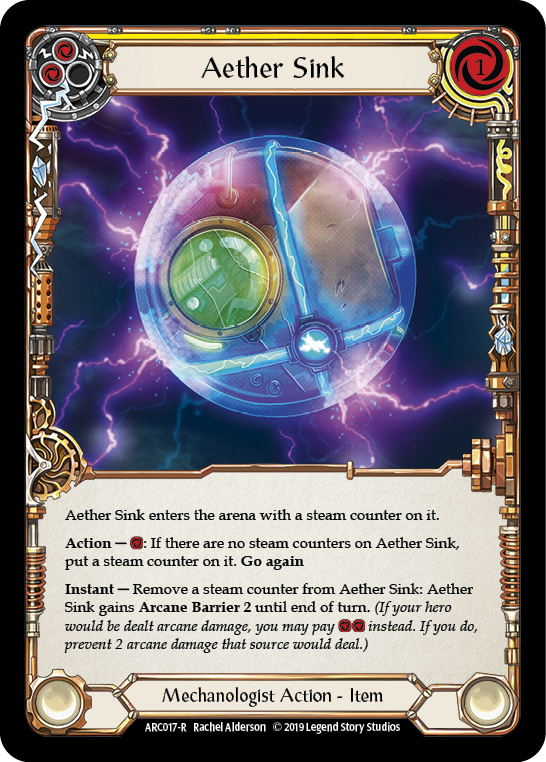 Aether Sink [ARC017-R] (Arcane Rising)  1st Edition Rainbow Foil | RetroPlay Games