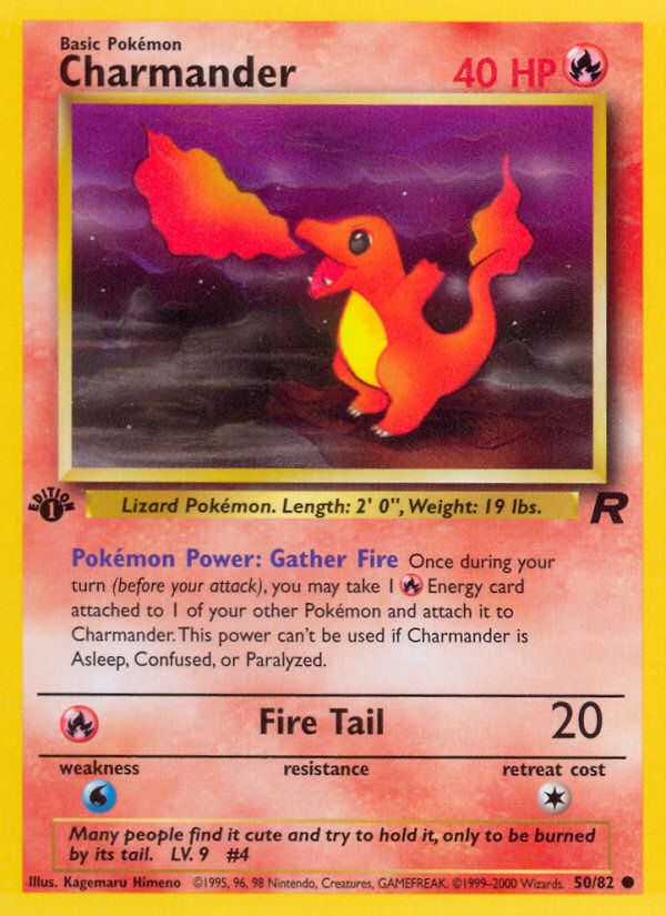 Charmander (50/82) [Team Rocket 1st Edition] | RetroPlay Games