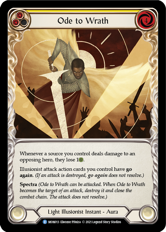 Ode to Wrath [MON013-RF] (Monarch)  1st Edition Rainbow Foil | RetroPlay Games