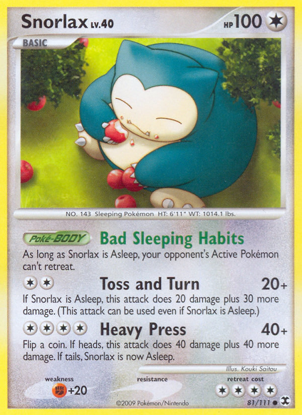 Snorlax (81/111) [Platinum: Rising Rivals] | RetroPlay Games