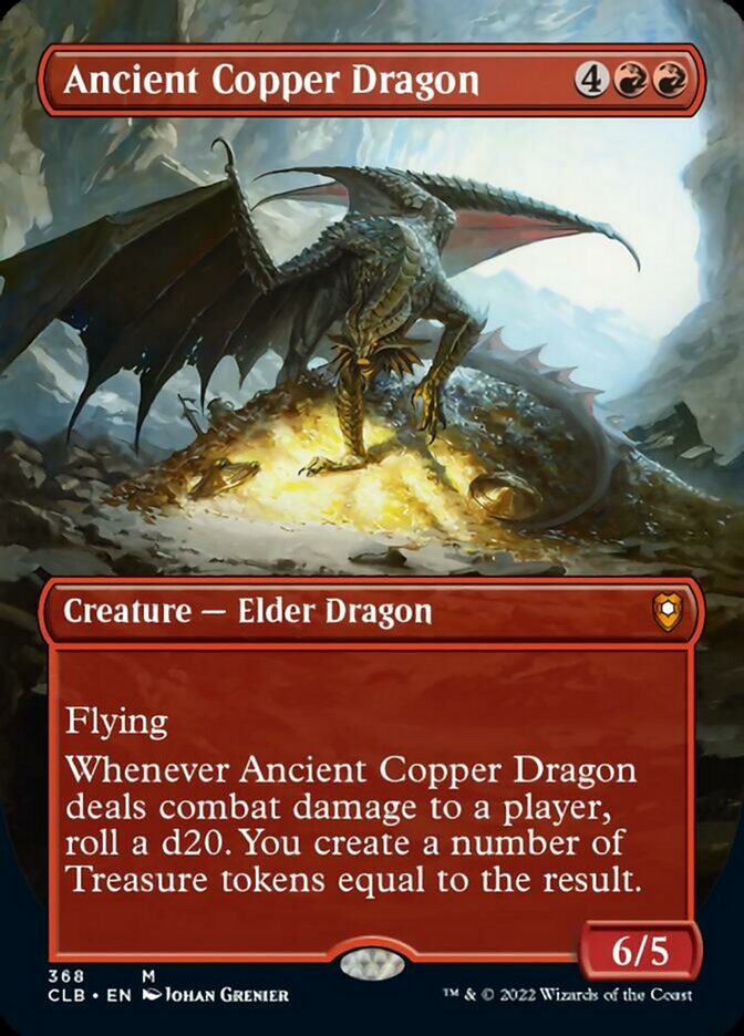 Ancient Copper Dragon (Borderless Alternate Art) [Commander Legends: Battle for Baldur's Gate] | RetroPlay Games