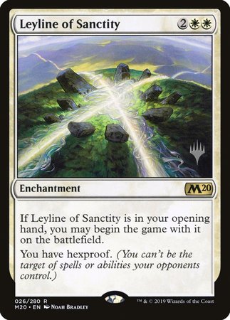 Leyline of Sanctity [Core Set 2020 Promos] | RetroPlay Games