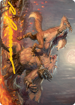 Duel for Dominance Art Card (Gold-Stamped Signature) [Innistrad: Midnight Hunt Art Series] | RetroPlay Games