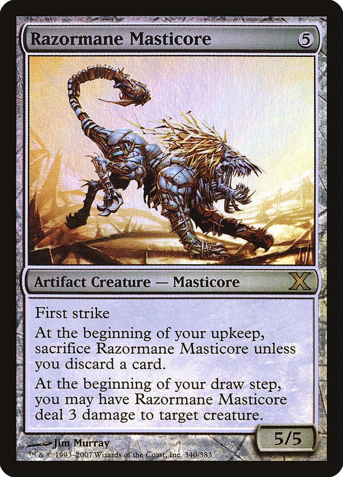 Razormane Masticore (Premium Foil) [Tenth Edition] | RetroPlay Games