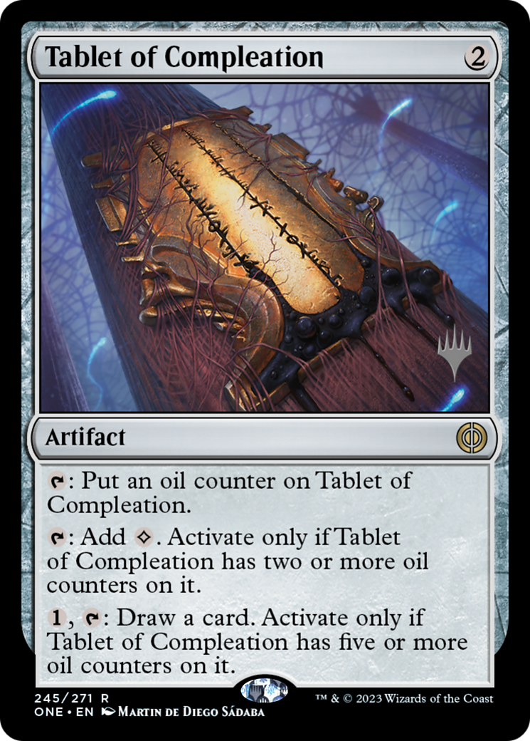 Tablet of Compleation (Promo Pack) [Phyrexia: All Will Be One Promos] | RetroPlay Games