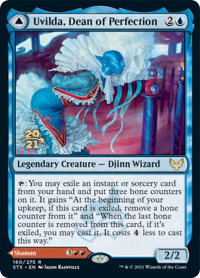 Uvilda, Dean of Perfection // Nassari, Dean of Expression [Strixhaven: School of Mages Prerelease Promos] | RetroPlay Games