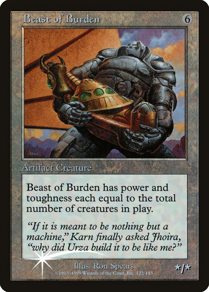 Beast of Burden (Misprinted) [Urza's Legacy Promos] | RetroPlay Games