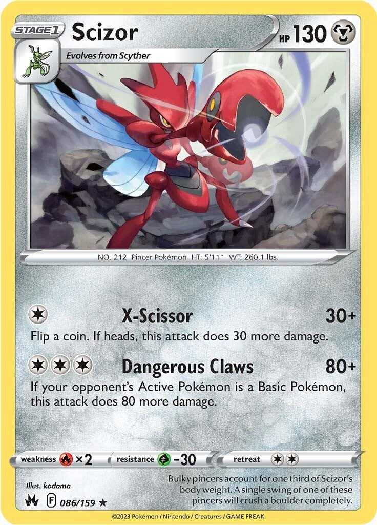 Scizor (086/159) [Sword & Shield: Crown Zenith] | RetroPlay Games