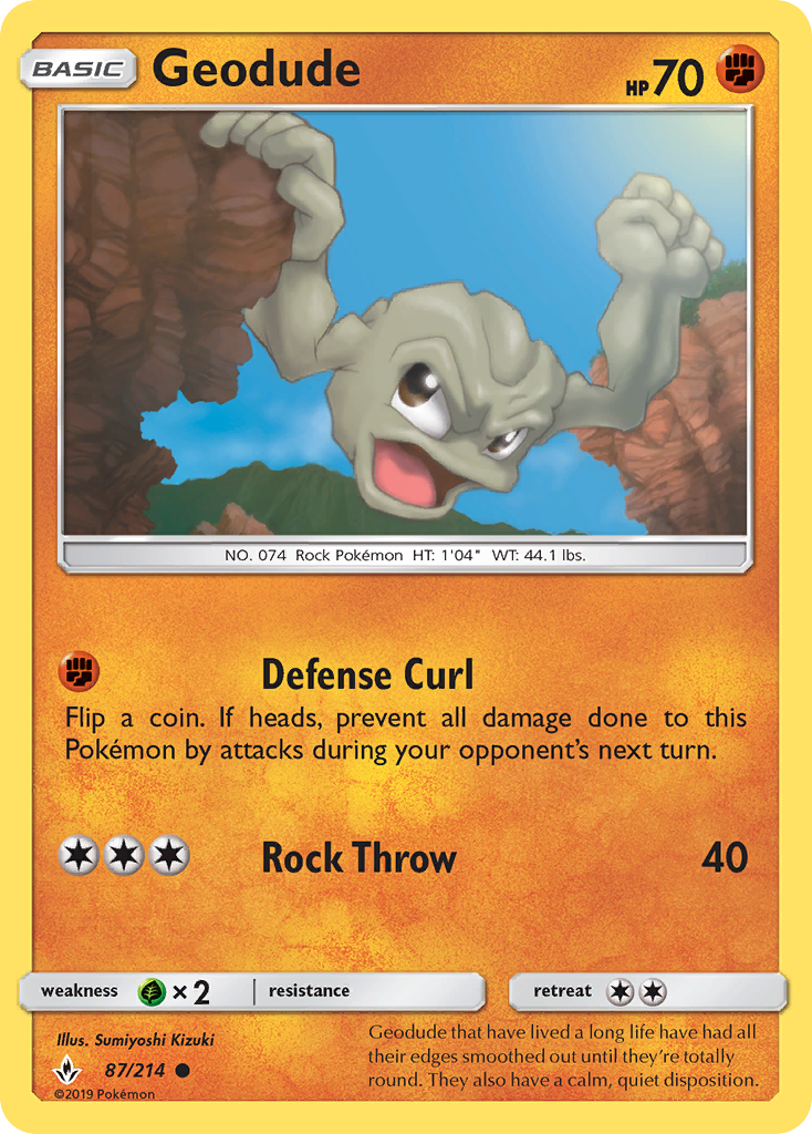 Geodude (87/214) [Sun & Moon: Unbroken Bonds] | RetroPlay Games