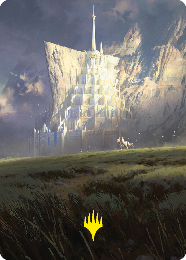 Minas Tirith Art Card (Gold-Stamped Signature) [The Lord of the Rings: Tales of Middle-earth Art Series] | RetroPlay Games