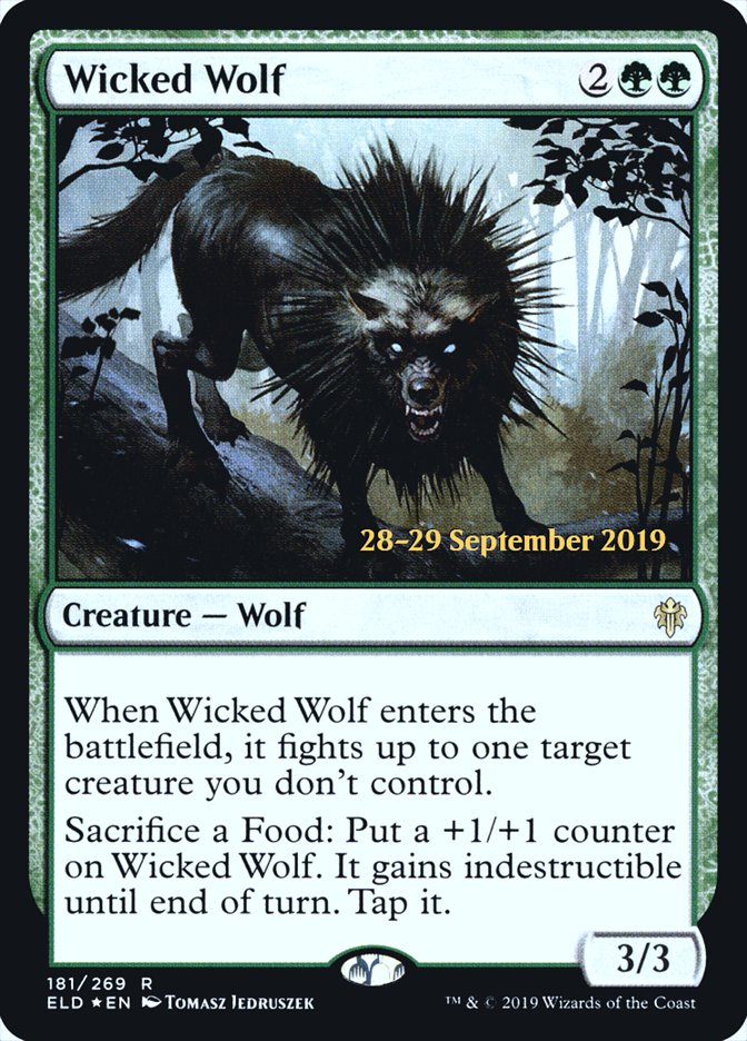 Wicked Wolf  [Throne of Eldraine Prerelease Promos] | RetroPlay Games