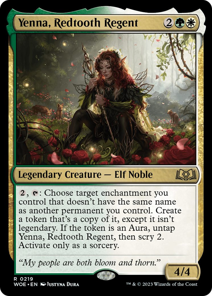 Yenna, Redtooth Regent [Wilds of Eldraine Prerelease Promos] | RetroPlay Games