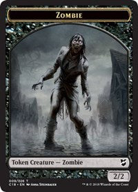 Zombie // Shapeshifter Double-sided Token [Commander 2018 Tokens] | RetroPlay Games