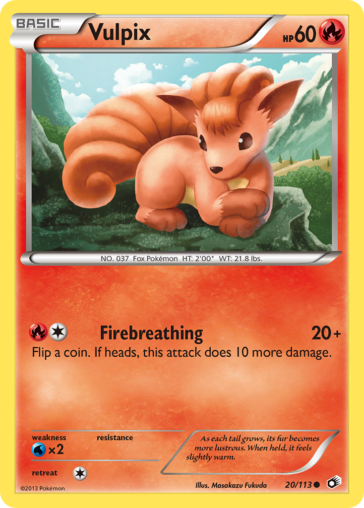 Vulpix (20/113) [Black & White: Legendary Treasures] | RetroPlay Games