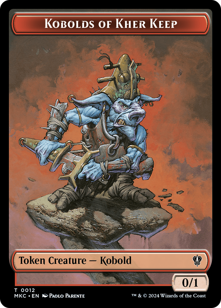 Gold // Kobolds of Kher Keep Double-Sided Token [Murders at Karlov Manor Commander Tokens] | RetroPlay Games