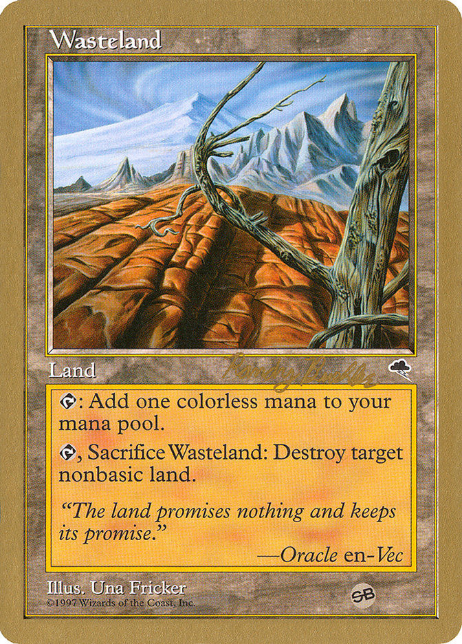 Wasteland (Randy Buehler) (SB) [World Championship Decks 1998] | RetroPlay Games