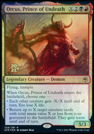 Orcus, Prince of Undeath [Dungeons & Dragons: Adventures in the Forgotten Realms Prerelease Promos] | RetroPlay Games