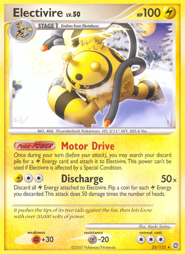 Electivire (25/132) [Diamond & Pearl: Secret Wonders] | RetroPlay Games