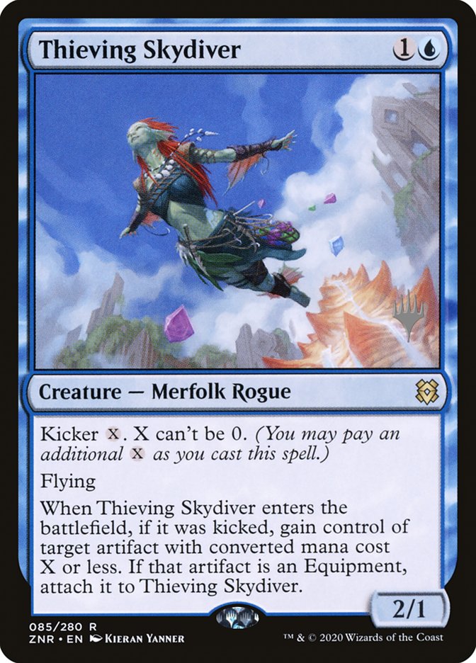 Thieving Skydiver (Promo Pack) [Zendikar Rising Promos] | RetroPlay Games