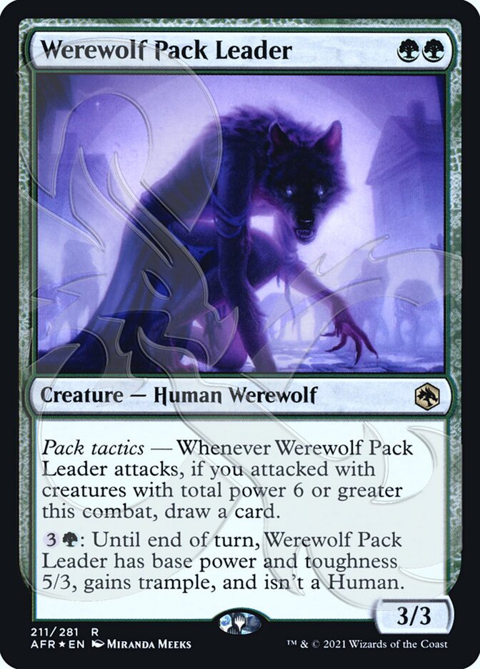 Werewolf Pack Leader (Ampersand Promo) [Dungeons & Dragons: Adventures in the Forgotten Realms Promos] | RetroPlay Games