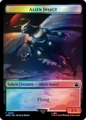 Alien // Alien Insect Double-Sided Token (Surge Foil) [Doctor Who Tokens] | RetroPlay Games