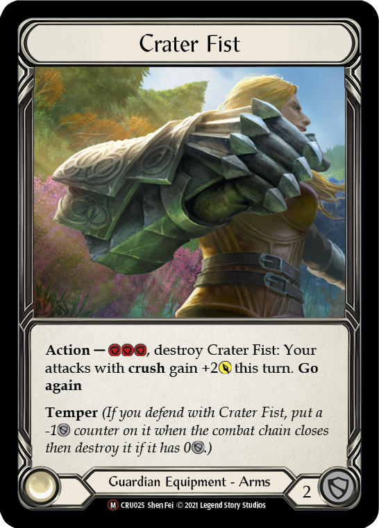 Crater Fist [U-CRU025] (Crucible of War Unlimited)  Unlimited Rainbow Foil | RetroPlay Games