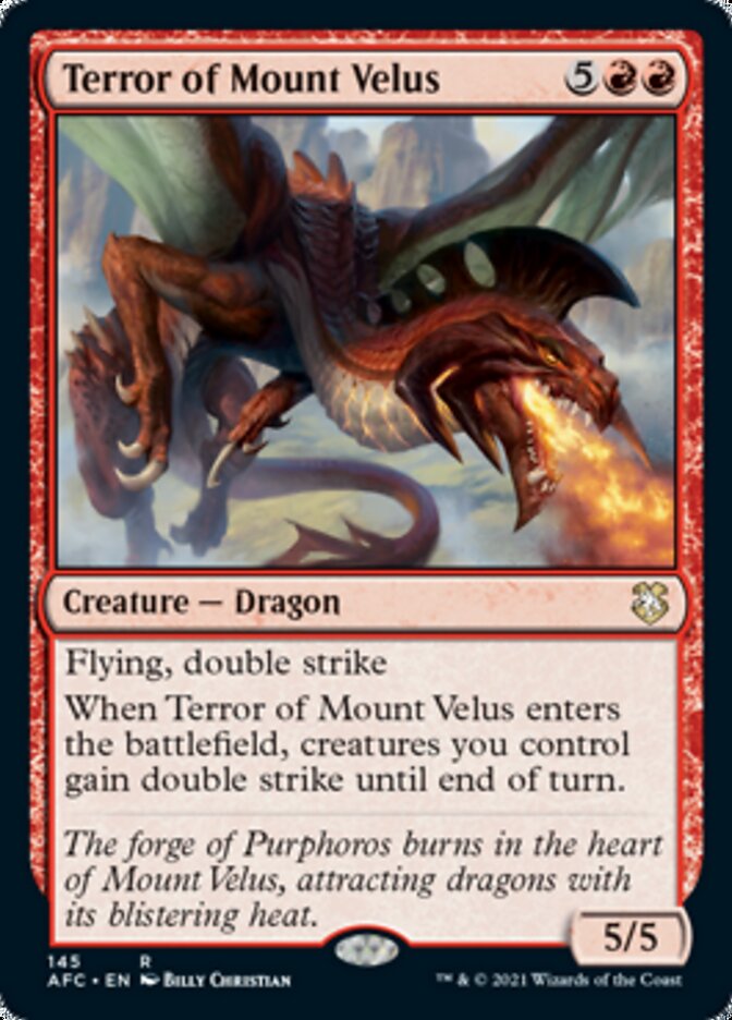 Terror of Mount Velus [Dungeons & Dragons: Adventures in the Forgotten Realms Commander] | RetroPlay Games