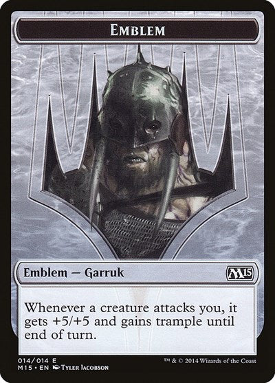 Garruk, Apex Predator Emblem [Magic 2015 Tokens] | RetroPlay Games
