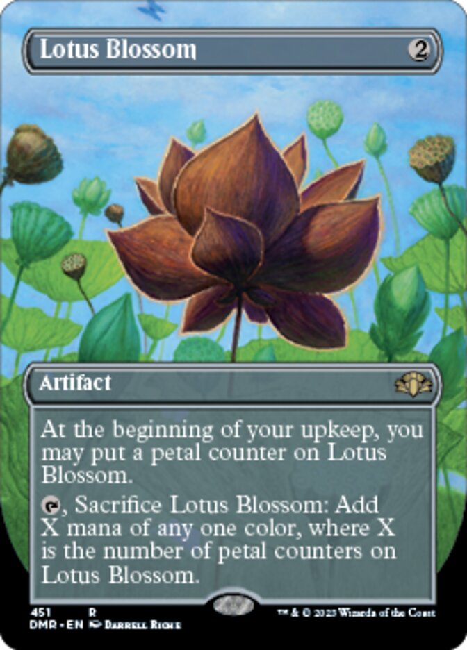 Lotus Blossom (Borderless Alternate Art) [Dominaria Remastered] | RetroPlay Games