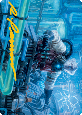 Ludevic, Necrogenius Art Card (Gold-Stamped Signature) [Innistrad: Midnight Hunt Art Series] | RetroPlay Games