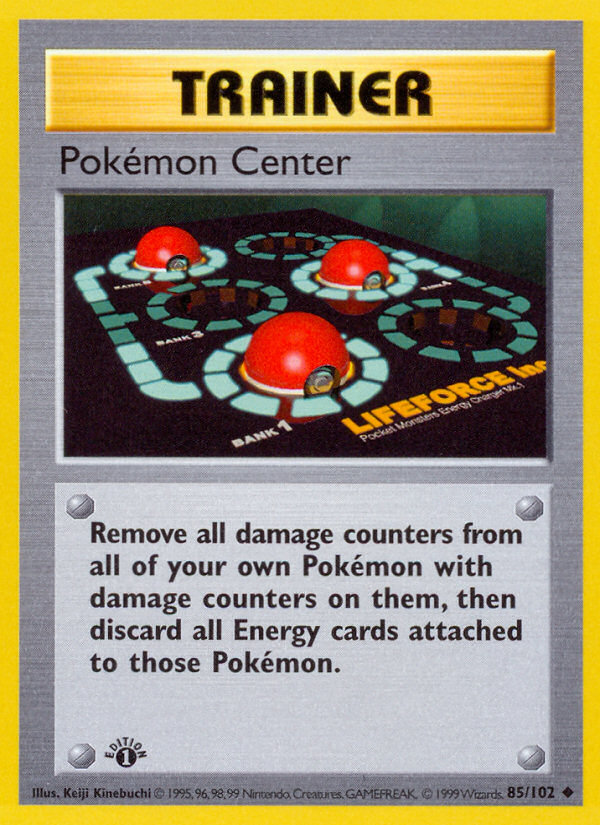 Pokemon Center (85/102) (Shadowless) [Base Set 1st Edition] | RetroPlay Games