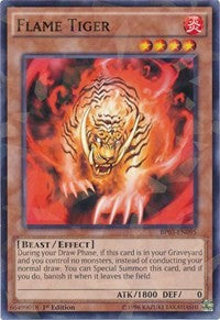 Flame Tiger (Shatterfoil) [BP03-EN095] Rare | RetroPlay Games