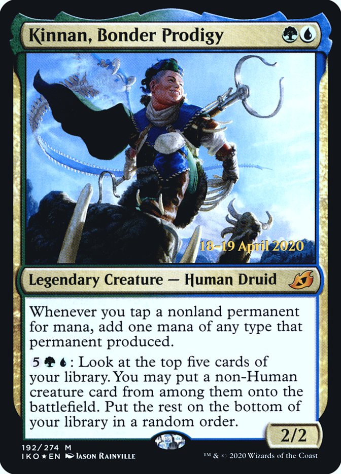 Kinnan, Bonder Prodigy  [Ikoria: Lair of Behemoths Prerelease Promos] | RetroPlay Games