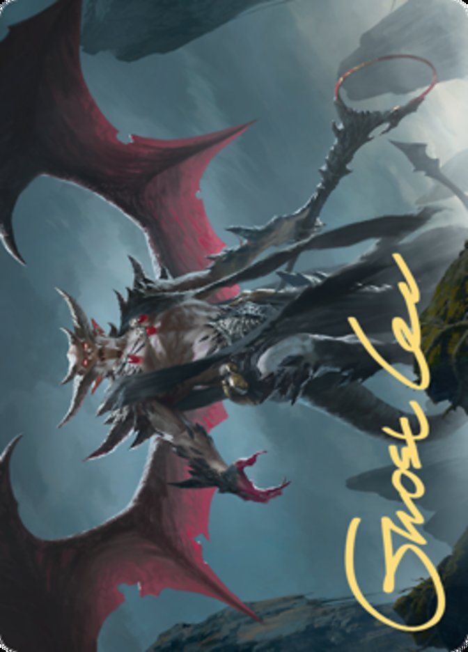 Taborax, Hope's Demise Art Card (Gold-Stamped Signature) [Zendikar Rising Art Series] | RetroPlay Games