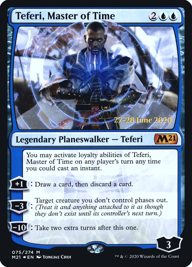 Teferi, Master of Time  [Core Set 2021 Prerelease Promos] | RetroPlay Games