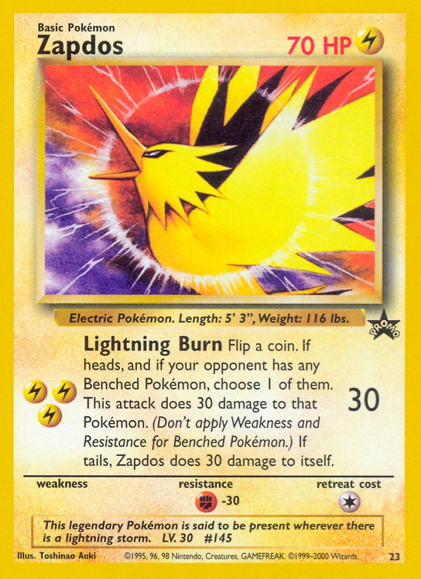 Zapdos (23) [Wizards of the Coast: Black Star Promos] | RetroPlay Games