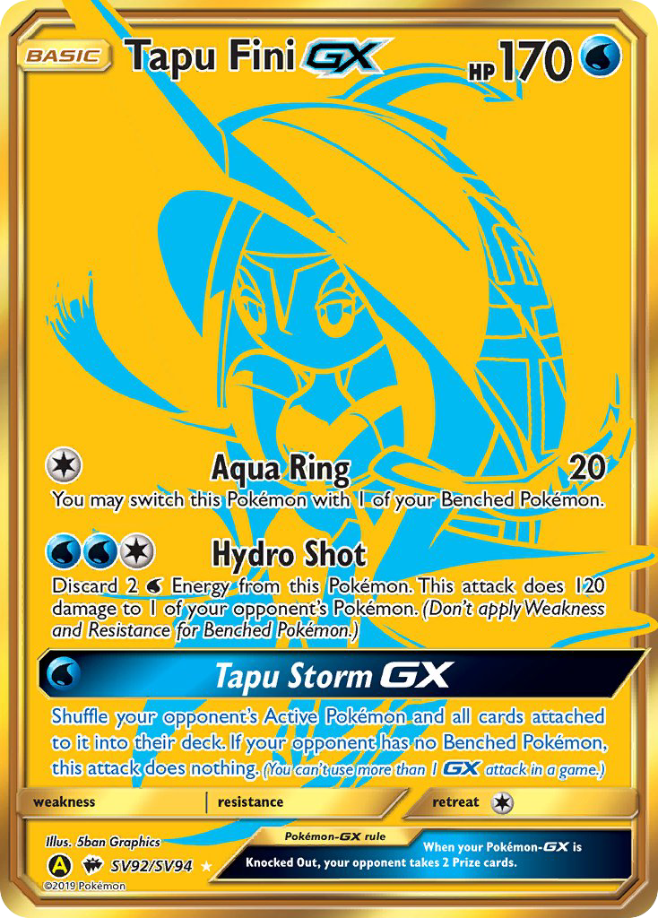 Tapu Fini GX (SV92/SV94) [Sun & Moon: Hidden Fates - Shiny Vault] | RetroPlay Games