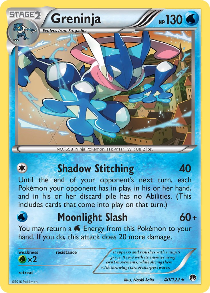 Greninja (40/122) (Theme Deck Exclusive) [XY: BREAKpoint] | RetroPlay Games
