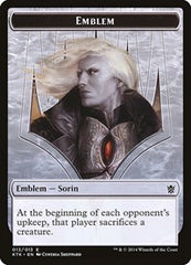 Sorin, Solemn Visitor Emblem [Khans of Tarkir Tokens] | RetroPlay Games