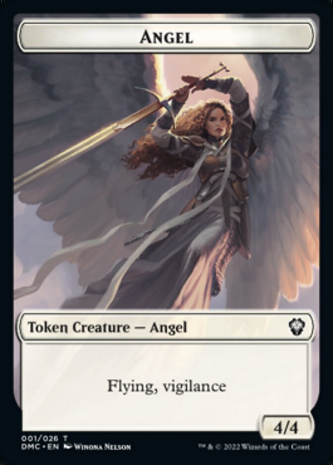 Kavu // Angel Double-sided Token [Dominaria United Commander Tokens] | RetroPlay Games