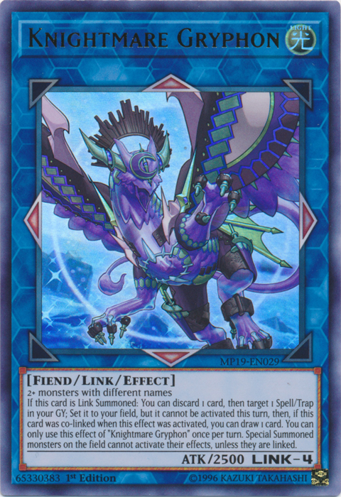 Knightmare Gryphon [MP19-EN029] Ultra Rare | RetroPlay Games