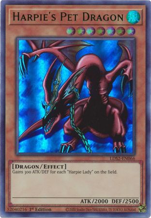 Harpie's Pet Dragon (Green) [LDS2-EN066] Ultra Rare | RetroPlay Games