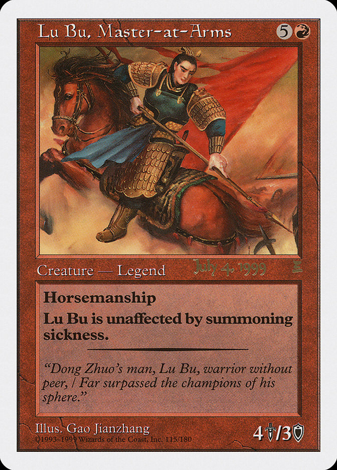 Lu Bu, Master-at-Arms (July 4, 1999) [Portal Three Kingdoms Promos] | RetroPlay Games