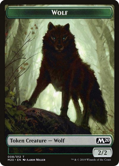 Wolf Double-sided Token [Challenger Decks 2020 Tokens] | RetroPlay Games