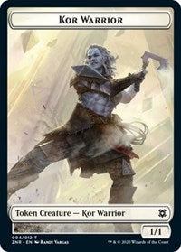 Kor Warrior // Plant Double-sided Token [Zendikar Rising Tokens] | RetroPlay Games