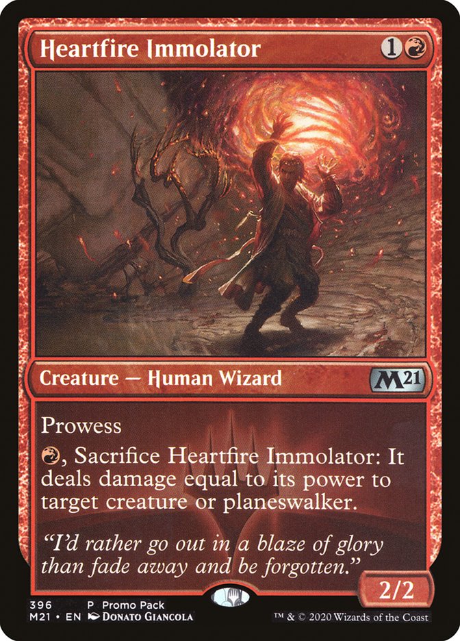 Heartfire Immolator (Promo Pack) [Core Set 2021 Promos] | RetroPlay Games